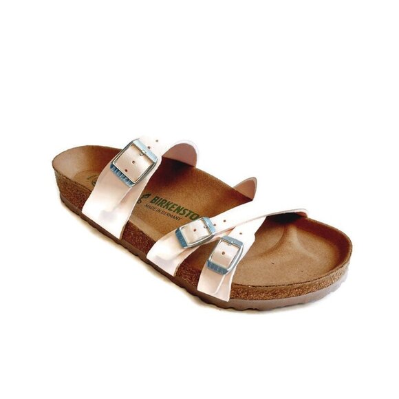 Birkenstock Franca Birkibuc Sandals Womens Size 10 Light Rose Regular Fit EU 41 - Picture 1 of 11